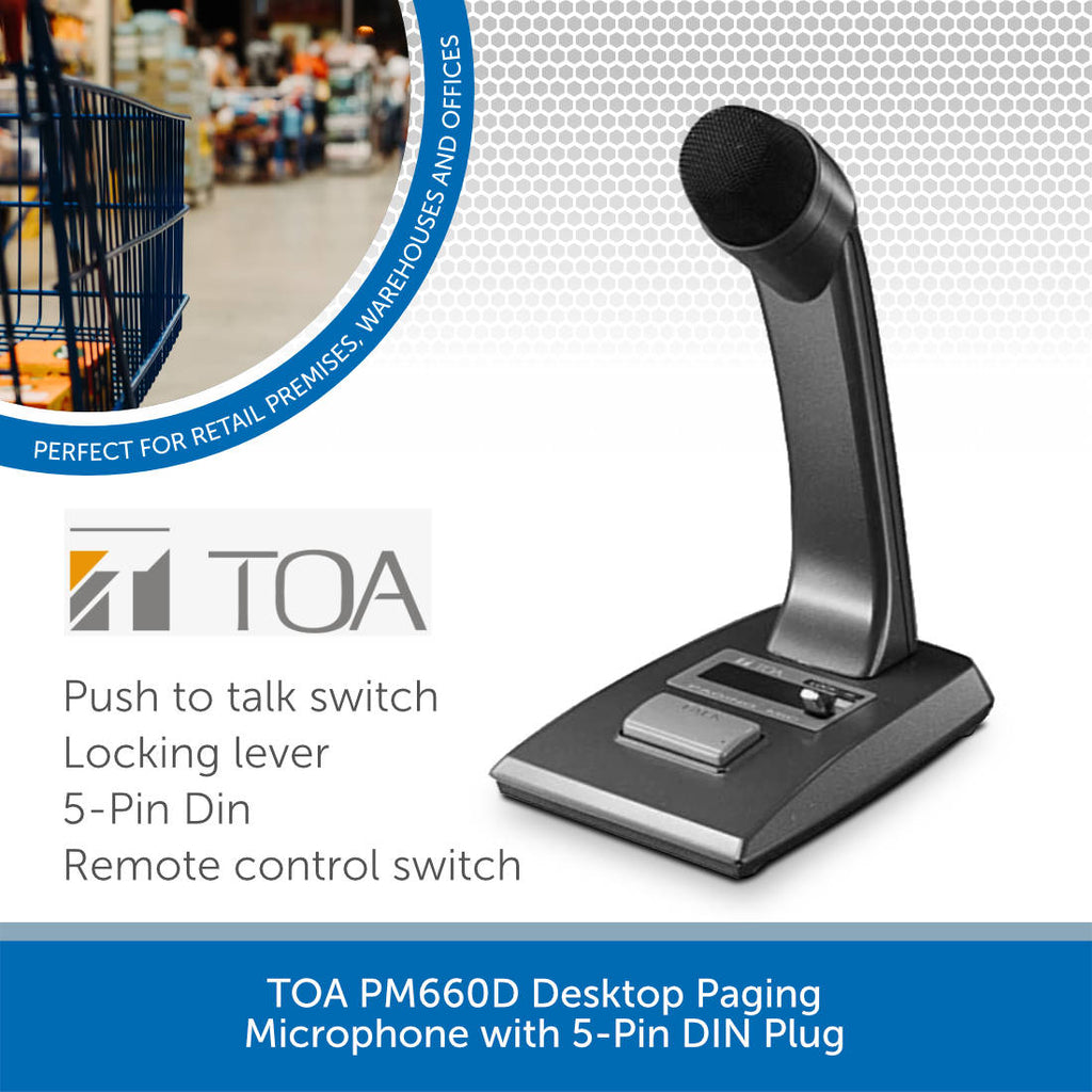 TOA PM-660U Desktop Paging Microphone by Toa 並行輸入品 Desk mount paging microphone PM-660-U - TOA Pages 1-2 - Flip PDF