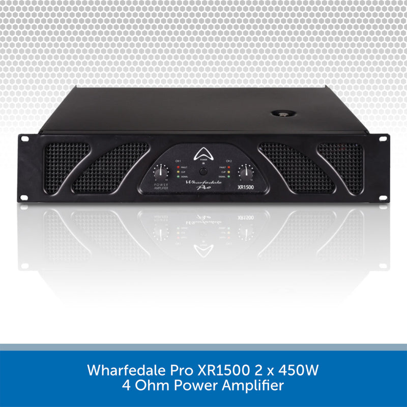 Wharfedale Pro XR1500 2 x 450W 4 Ohm Power Amplifier