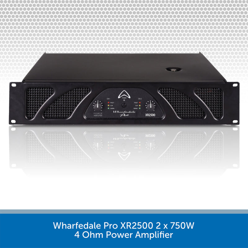 Wharfedale Pro XR2500 2 x 750W 4 Ohm Power Amplifier