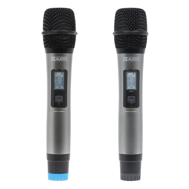 W-Audio DTM 600H Twin Handheld UHF Wireless Mic System + V2 Software (606.0mHz-614.0mHz)