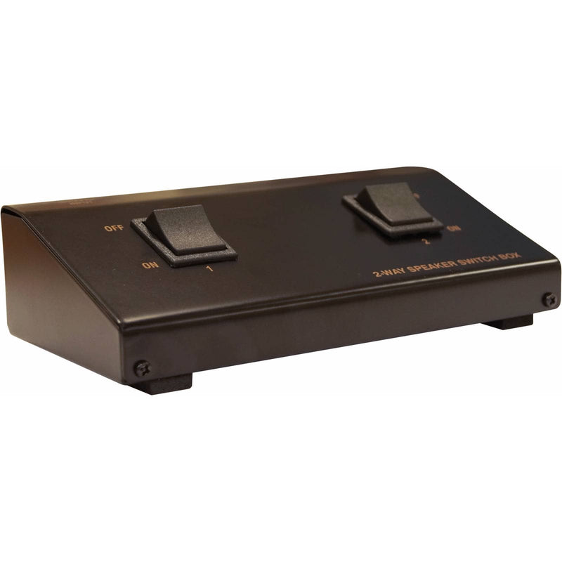 High-powered 2-way stereo speaker switch with On/Off button