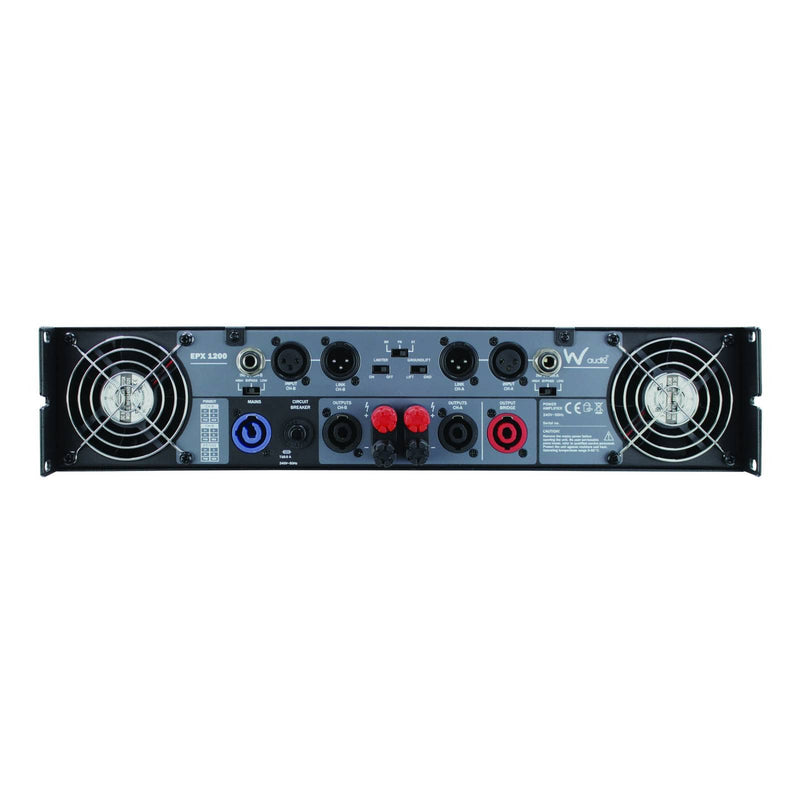 W-Audio EPX 1200 Stereo Power Amplifier 2 x 600W, 4-8 Ohms