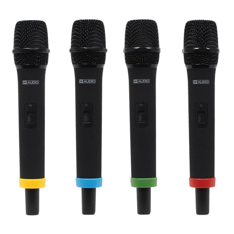 W-Audio RM Quartet Quad Handheld UHF Wireless Mic System (Rechargeable Mics)
