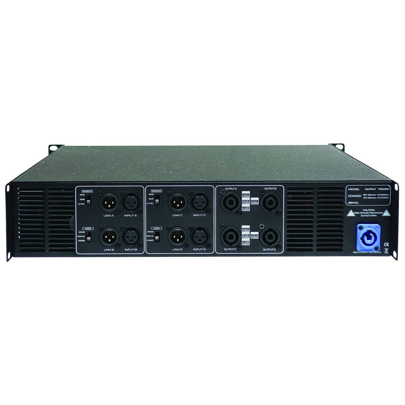 Zenith CD4400 4 x 700W Power Amplifier, 4-8 Ohms